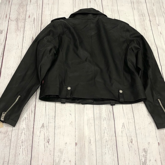 Levi's Faux Leather Asymmetrical Motorcycle Jacket - Picture 7 of 10